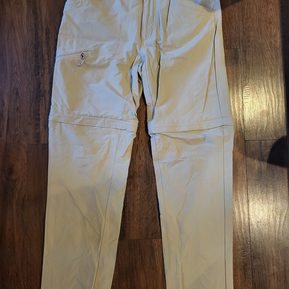 Patagonia Cream Cargo Pants with Sturdy Cotton Blend